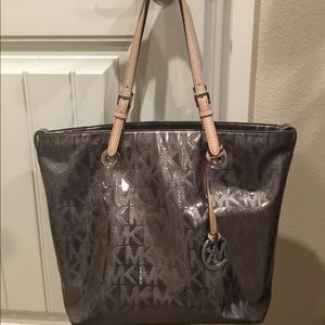 Michael Kors silver metallic handbag!